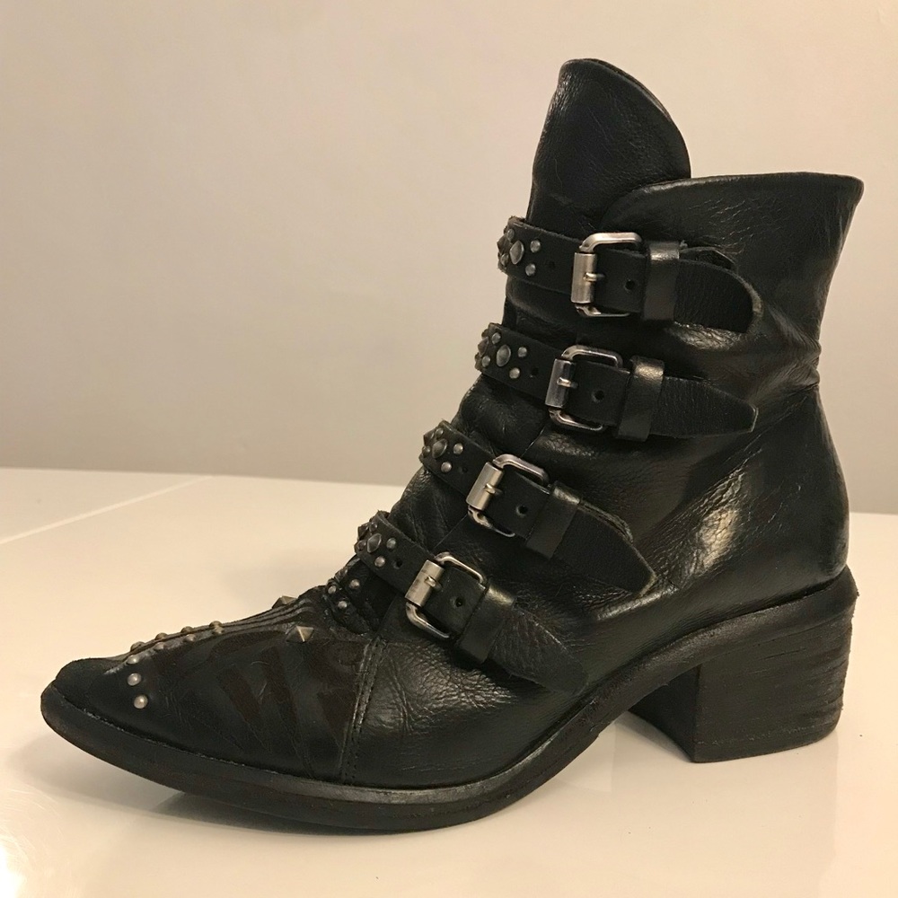 A.S.98 studded buckle boots size 40